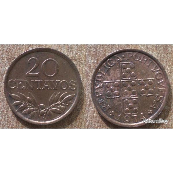 Portugal 20 Centavos 1974 Piece Europe Centavo Escudos