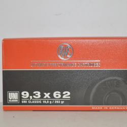 1 Boite de Balles RWS UNI Classic calibre 9.3x62