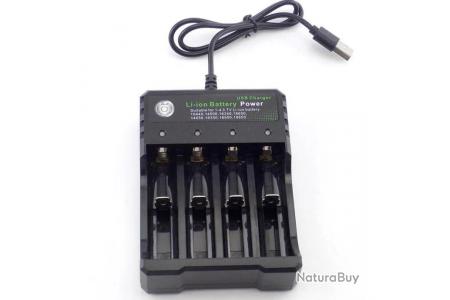 Chargeur de batterie Rechargeable USB 18650 14500 AA AAA 1.2V 3.7V