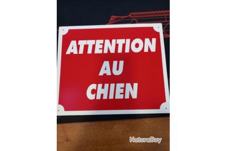 Panneau Attention au Chien Rouge - Signalisation de Sécurité