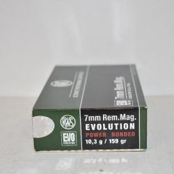 1 boite de Balles RWS Evo Calibre 7mm Rem. Mag.