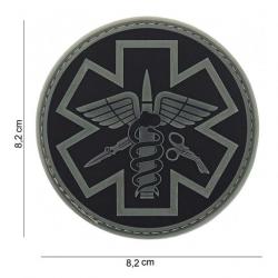 Patch 3D PVC Para medic gris