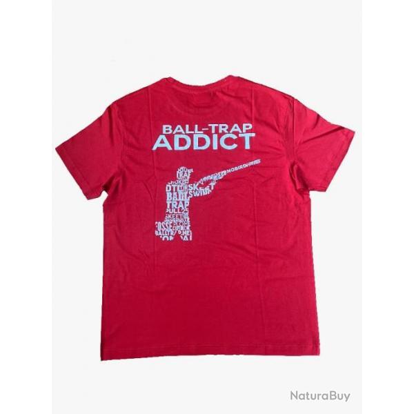 Tee-Shirt Ball-Trap Addict Rouge Taille L