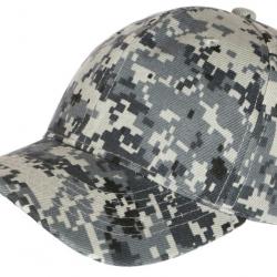 Casquette Camouflage Grise Militaire Chasse Baseball Raky Taille unique Gris