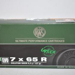 1 boite de Balles RWS EVO Green Calibre 7x65 R