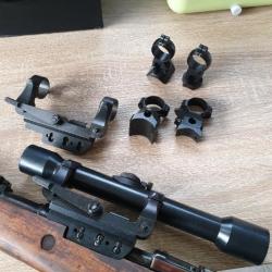 lunette ZIELVIER x4 zf39 et montage pour mauser K98 sniper ( reproduction ww2 )