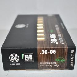 1 boite de Balles RWS EVO Green Calibre 30-06