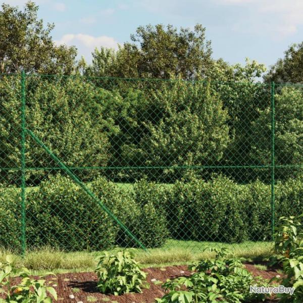 Clture  mailles losanges avec bride vert 1,4x25 m