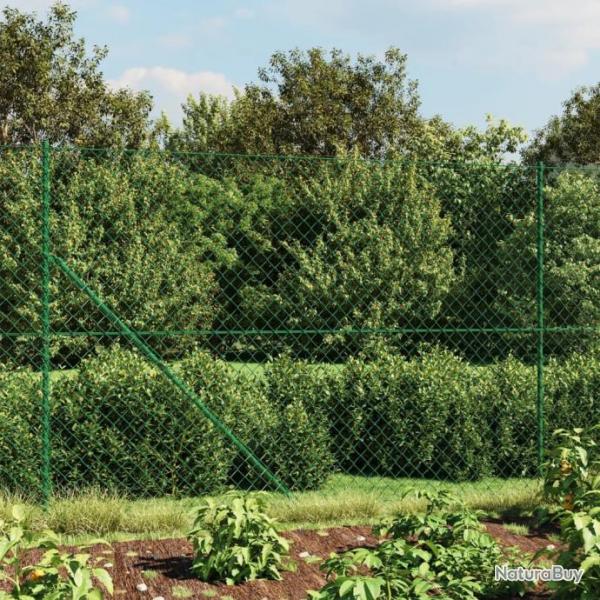 Clture  mailles losanges avec bride vert 2,2x25 m