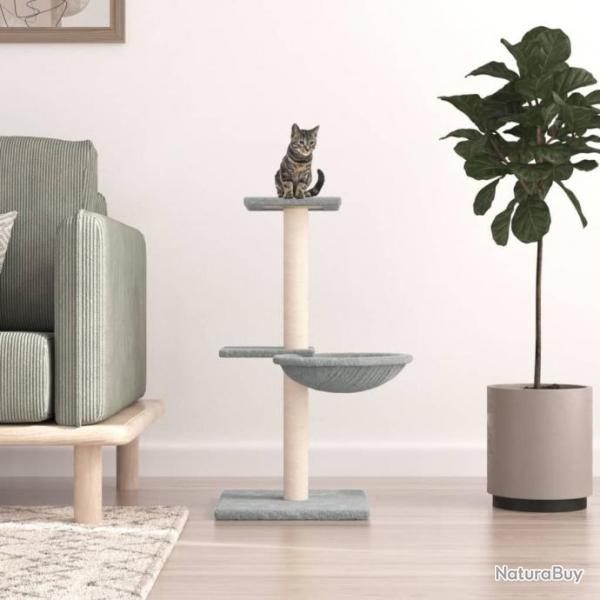 Arbre  chat avec griffoirs en sisal gris clair 72 cm