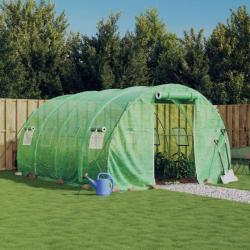 Serre avec cadre en acier vert 12 m² 4x3x2 m