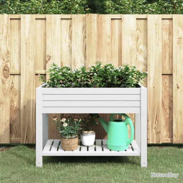 Lit surlev de jardin blanc 110x45x79 cm polypropylne