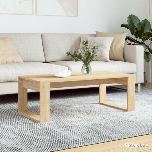 Table basse chne sonoma 102x50x35 cm bois d'ingnierie