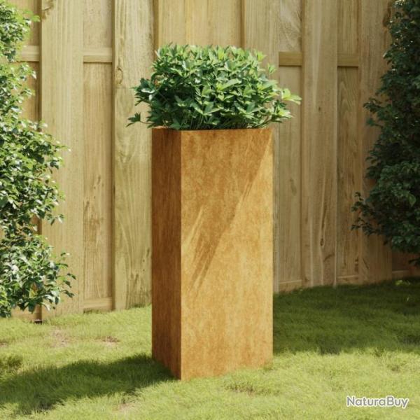 Jardinire 40x34,5x75 cm acier corten