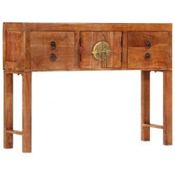 Table console 120x32x80 cm bois massif d'acacia