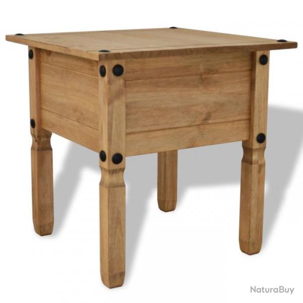 Table d'appoint Pin mexicain Gamme Corona 53,5 x 53,5 x 55 cm