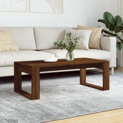 Table basse chêne marron 102x50x35 cm bois d'ingénierie