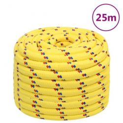 Corde de bateau Jaune 20 mm 25 m Polypropylène