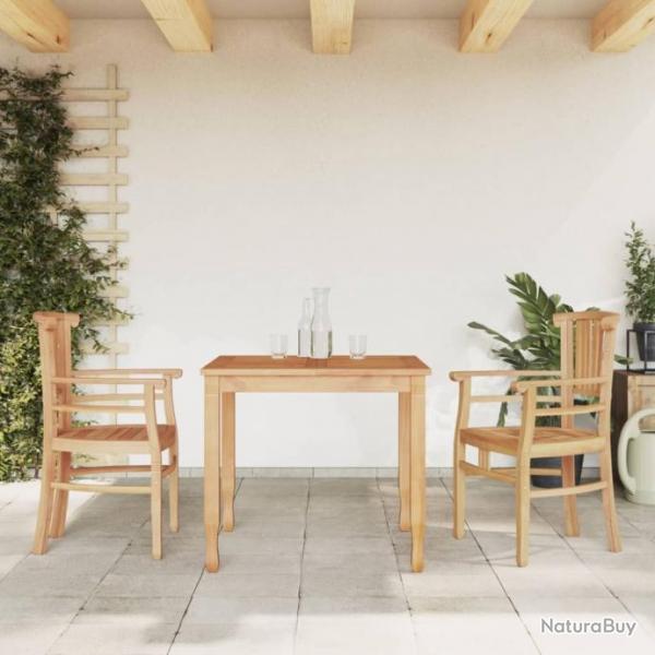 Ensemble  dner de jardin 3 pcs Bois de teck massif