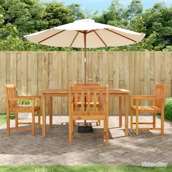 Ensemble de salle  manger de jardin 5 pcs Bois d'acacia solide