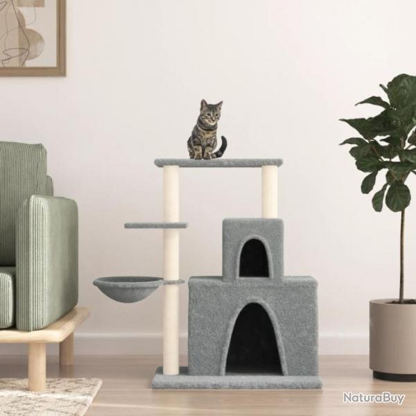 Arbre  chat avec griffoirs en sisal Gris clair 83 cm