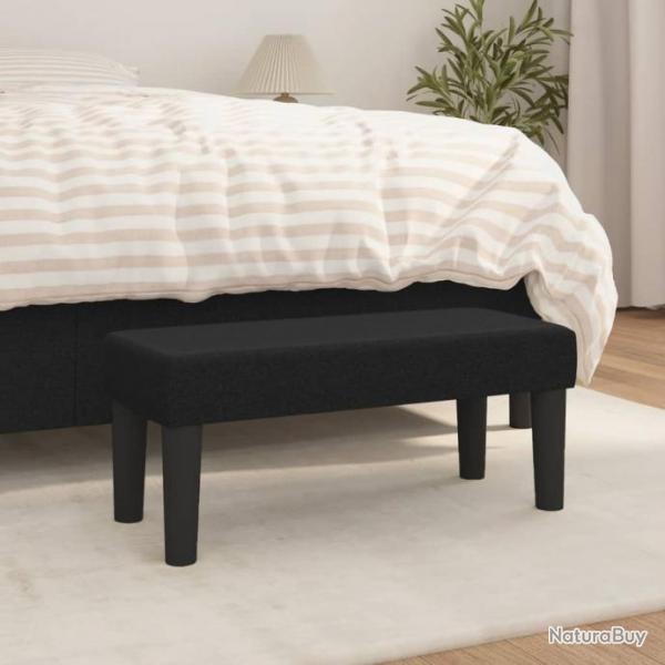 Banc Noir 70x30x30 cm Tissu