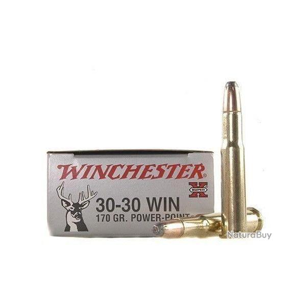 2 boites Winchester .30-30 Win. Power-Point 170 gr 