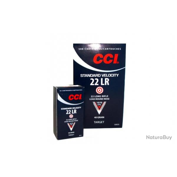 250 Munitions CCI Standard Velocity Calibre 22 LR 40 Gr
