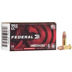 50 Cartouches Federal 22LR 45GR Copper Cuivree Subsonic