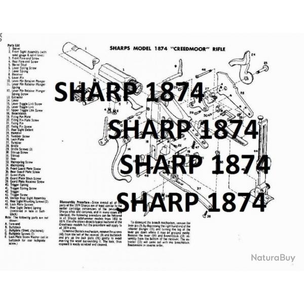 gros dossier SHARPS 1874 CREEDMOOR (envoi par mail) - VENDU PAR JEPERCUTE (m1723)