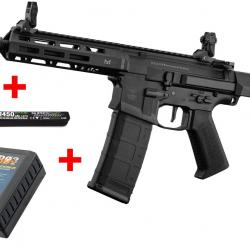 Pack complet Réplique M4 Falcon 904 AEG Mosfet et E.T.U programmable 1,3J + batterie Lipo + chargeu