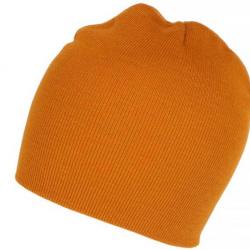 Bonnet Orange Court en Laine Classe et Tendance Fylik Taille unique Orange