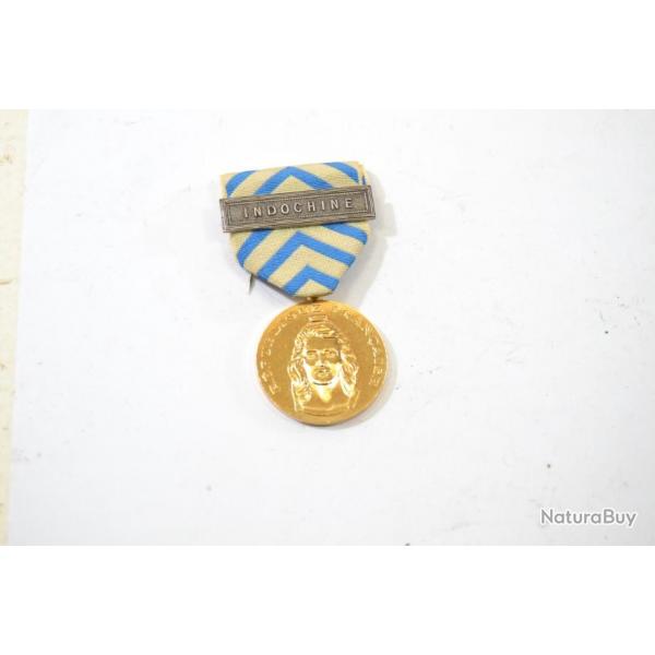 Medaille Franaise reconnaissance de la nation barrette Indochine