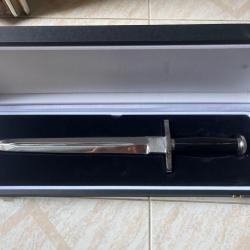 Dague de luxe Crowning - Garde en Argent et Corne de Buffle - Rare à la vente