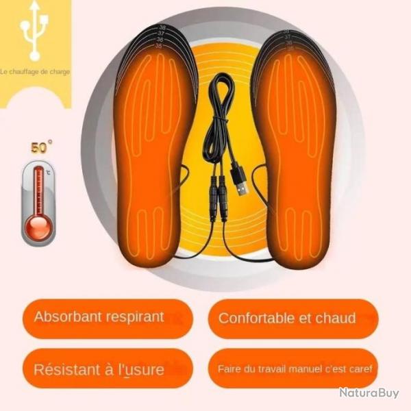 Semelles chauffantes Lavables lgre top qualit.