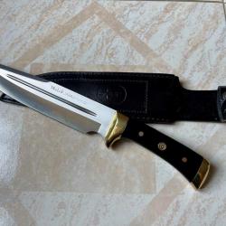 Couteau de Chasse MUELA JABALI - Lame 21 cm + étui cuir