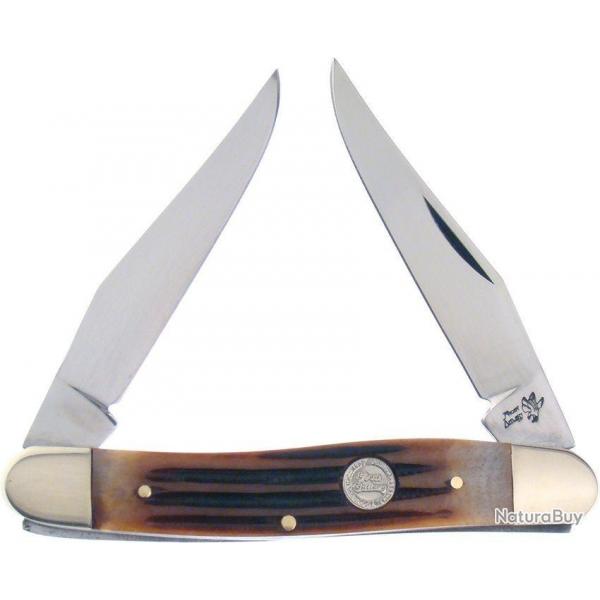 F14161ASC Couteau Frost Cutlery Muskrat Autumn Second Cut Bone Manche Os Lames en acier Inox