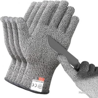 Gants Protection Anti-coupure Niveau 5 Haute Resistance Cuisine Resistants GANTS  ANTI-COUPURES - Pesons - Dépeçage (10109539)