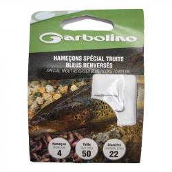 Hameçon Garbolino Spécial Truite Bleu Renversé 6 / D 0.22mm
