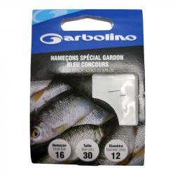 Hameçons Garbolino Spécial Gardons Bleu Concours 18 / D 0.10mm
