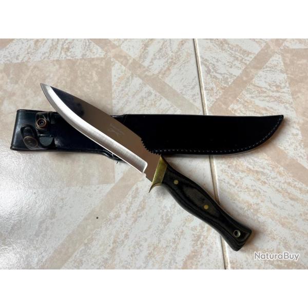 Couteau de Chasse Vintage VERNEY-CARRON - Lame 17cm