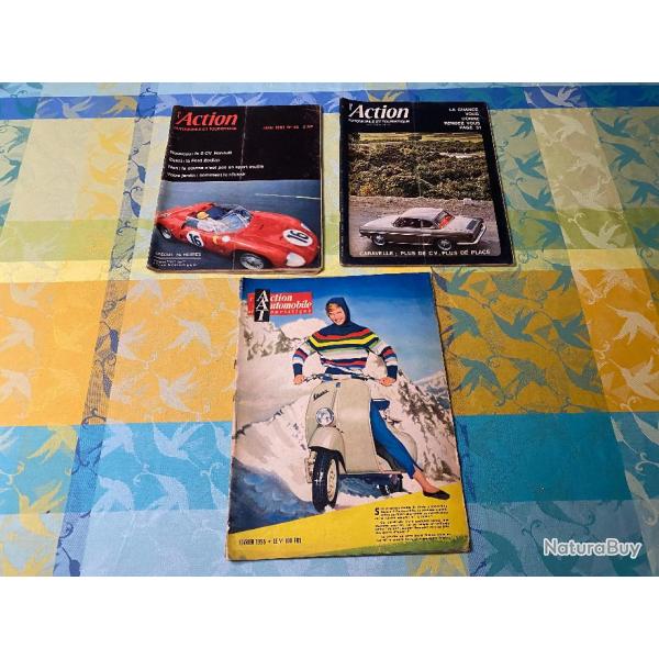 L'Action Automobile et Touristique (lot de 3)