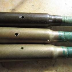 1/choix munition balle 7,5 mm ogive carton daté 1947 fer Indochine 59 laiton Algérie instruction
