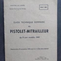 Guide technique sommaire Mat 49 - version 1949