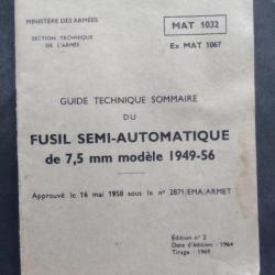 Guide technique sommaire-  FSA 1949-56 - version 1964