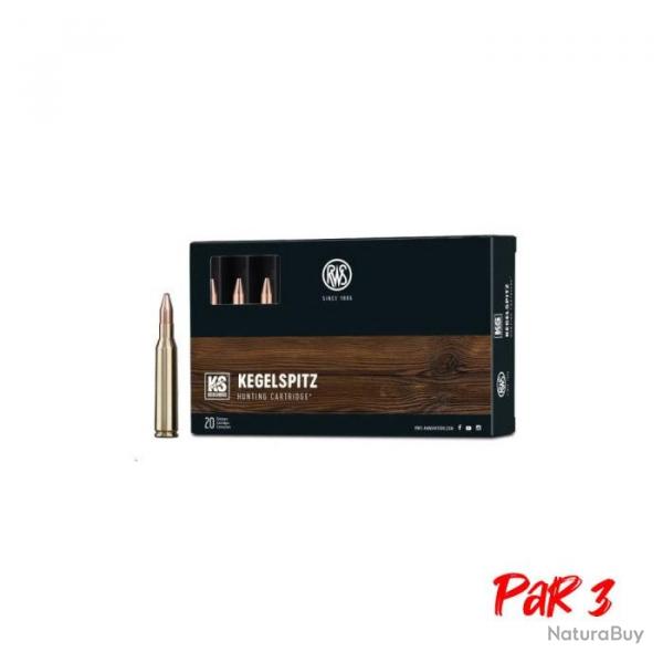 Cartouches RWS KS - Cal. 6.5x57 8.2 g / Par 1 - 8.2 g / Par 3