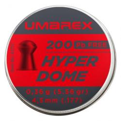Plombs Umarex Hyperdome tête ronde - 4,5 mm / 200