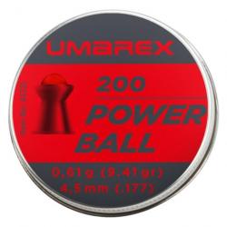 Plombs Umarex Powerball tête ronde - 4,5 mm / 200