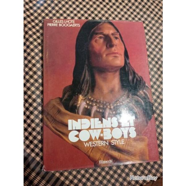 Livre Indiens cowboys western style en francais