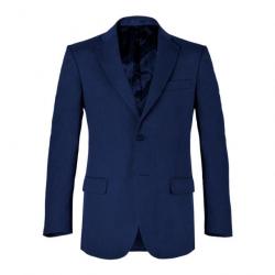 Pantalon de costume SEATTLE bleu marine laine polyester elasthane bleu marine